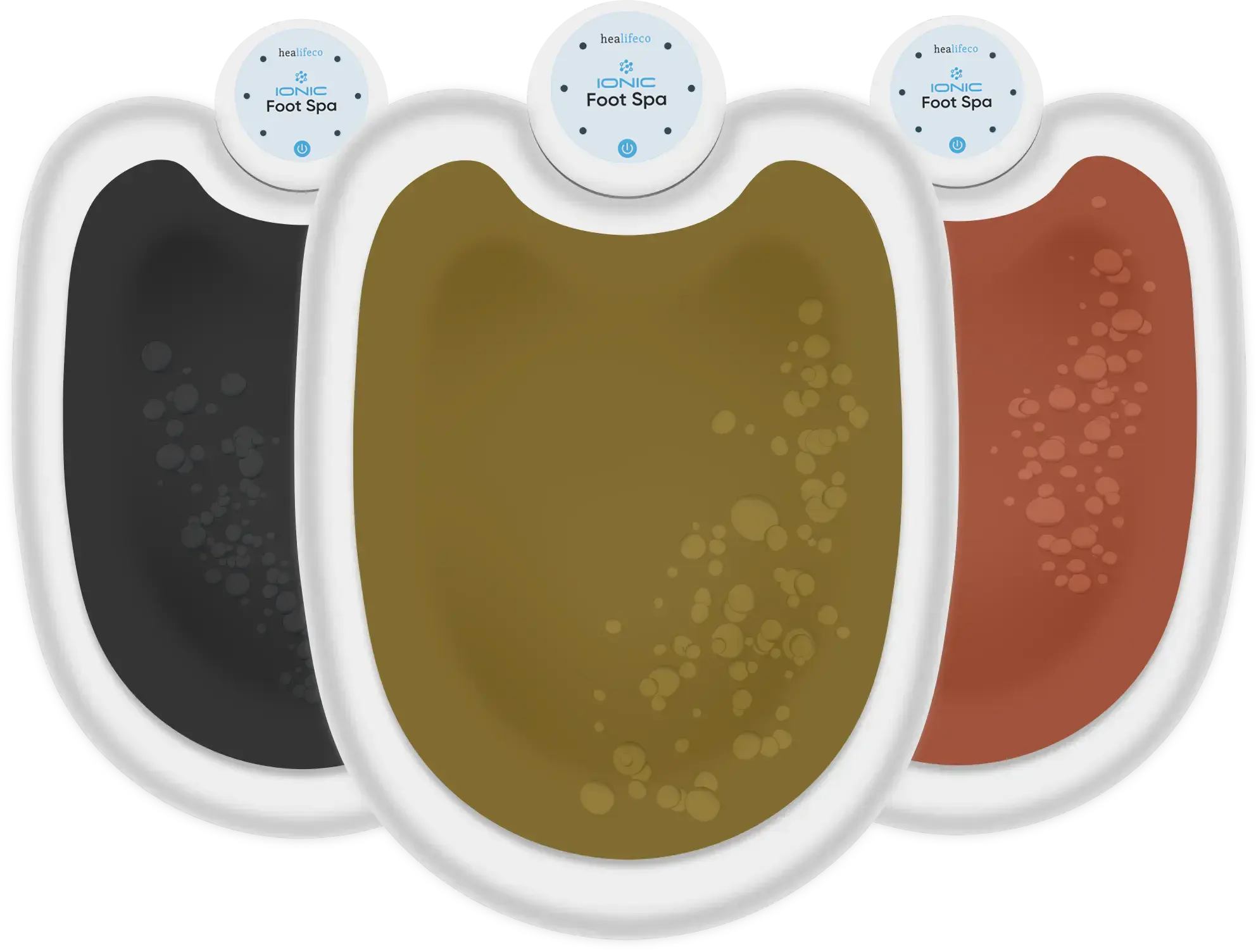 Detox foot bath basin color examples